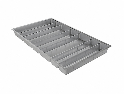 Лоток для столових приладів Hettich OrgaTray 570 для шухляди ArciTech 800x500 сріблястий
