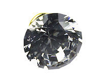 Мебельная ручка кнопка GTV Crystal B d=40мм, золото, кристалл