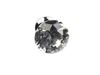 Мебельная ручка кнопка GTV Crystal B d=25мм, хром, кристалл